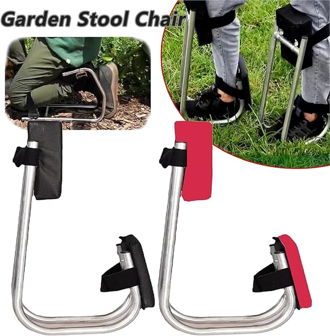 Garden Kneeler Seat Portable Kneeling Stool Garden Kneeler Seat Protecting Knees Foam Knee Pad Mat Cushion Labor-Saving Tools for Farm Work(Black)