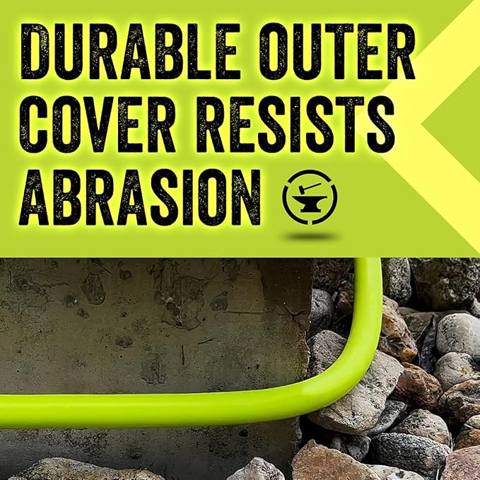 Flexzilla Garden Utility Hose 5/8 in. x 15 ft. Lightweight All-Weather Water Hose Durable and Flexible Leak-Free Connections