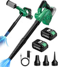 K I M O. Cordless Leaf Blower Vacuum Combo 4 in 1 3 Nozzles &amp3 Modes for Inflation &amp Deflation Extended Tube &amp Variable Speed 20000RPM 150MPH 2x2000mAh Battery Powered Leaf Blowers for