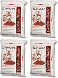 Michigan Peat 4 Pack Garden Magic Indoor and Outdoor Organic Planting Potting Topsoil Mix Blend with Moisture Retention 40-Pound Bag