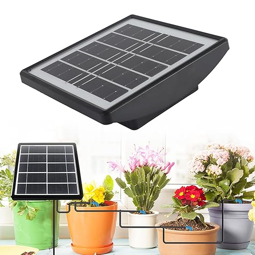 Automatic Drip Irrigation Kits Solar Powered Easy to Get Water Garden Irrigation Kit Multipurpose Greenhouse Kit for Balconies Patios Greenhouses Gardens
