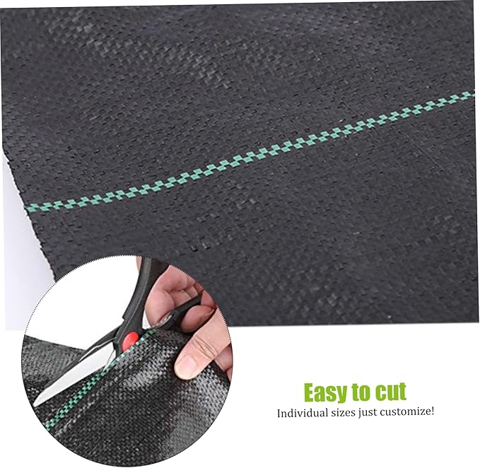 Garden Weed Barrier Fabric 0.6×10m Heavy Duty Weed Barrier Degradable Breathable Landscaping Fabric Foldable Portable Weeding Control Cloth
