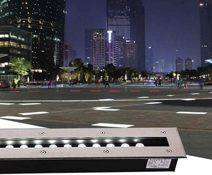 LED Landscape Lights - Outdoor Buried Lights 220V Rectangle LED Embedded Buried Lamp(Blue220V(3W))