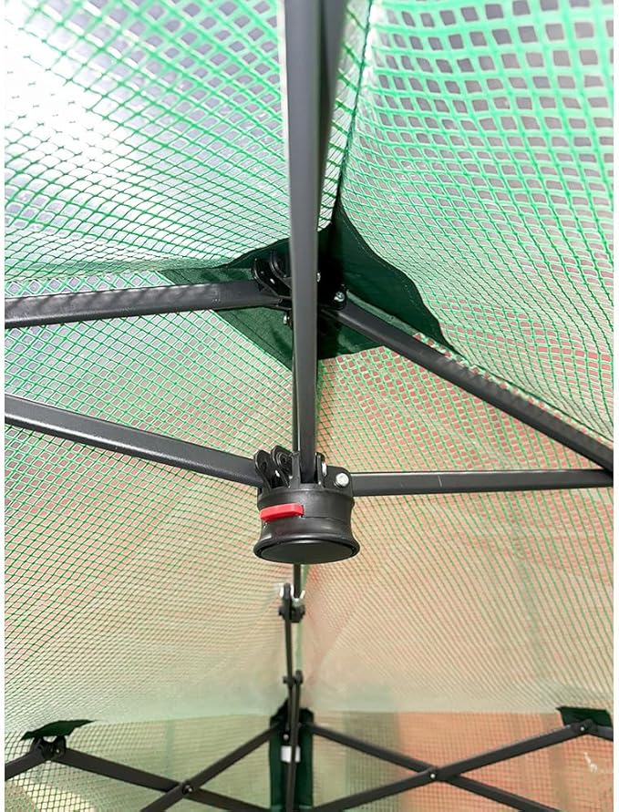 Garden Winds Custom Fit Replacement Cover Compatible with The Crown Shades GHPE24GR00 6’ X 4’ Portable Walk in Instant Pop Up Greenhouse Zipper Entry Door Mesh Side Windows - PE Fabric - Green