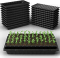 20 Pack Flower and Plant Cultivation Trays1020 Seed Starting Trays No Holes and 72 Cell Seedling Starter Plugs Reusable for Microgreen Seedling Germination Indoor Outdoor Gardening
