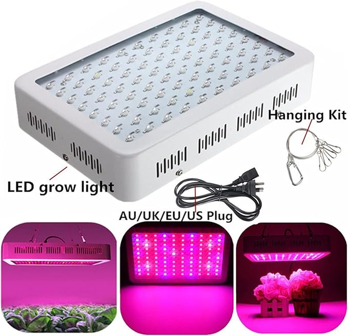 Hydroponic Plant Panel Light Grow Lights for Indoor Plants LED Full Spectrum Plant Grow Lamp for Greenhouse and Indoor Plants Veg Flower