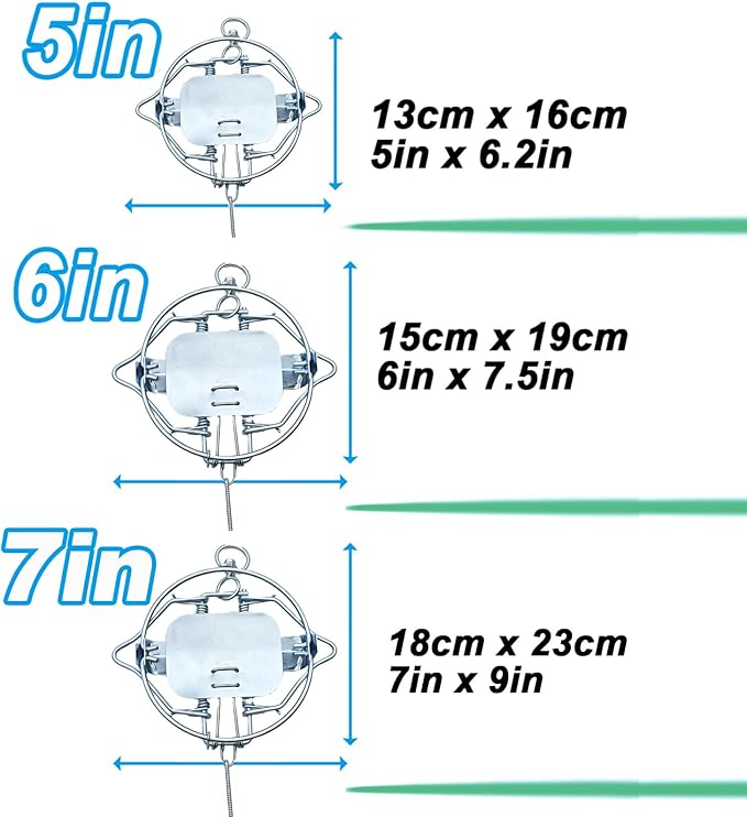 2 Pack Best Mole Rat Trap Repellent Kit Stainless Steel Professional Grade Weatherproof-ReusableEasy Set Below Ground (M-6IN)
