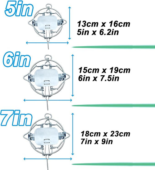 2 Pack Best Mole Rat Trap Repellent Kit Stainless Steel Professional Grade Weatherproof-ReusableEasy Set Below Ground (L-7IN)