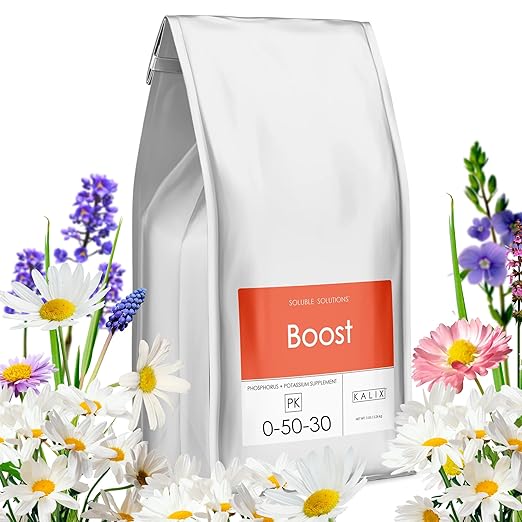 KALIX 0-50-30 Bloom Booster Fertilizer | High-Phosphate Formula for Flowering &amp Fruiting | Clean Soluble Powder | Compatible with Drip Systems &amp Soil | Professional-Grade Plant Nutrition