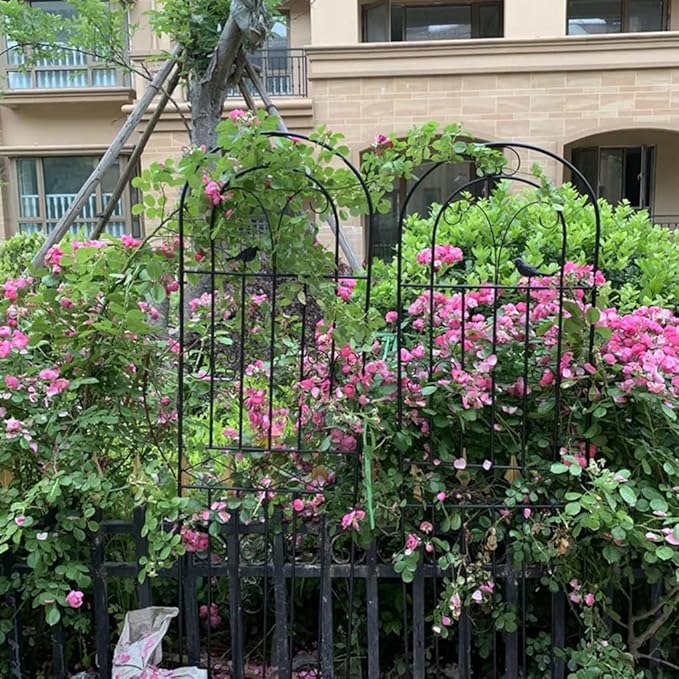 Garden Trellis for Climbing Plants 180cm 200cm. Rustproof Metal Garden Flower Trellis Cucumbers Support Plant Support Netting(180cm(71in)C)