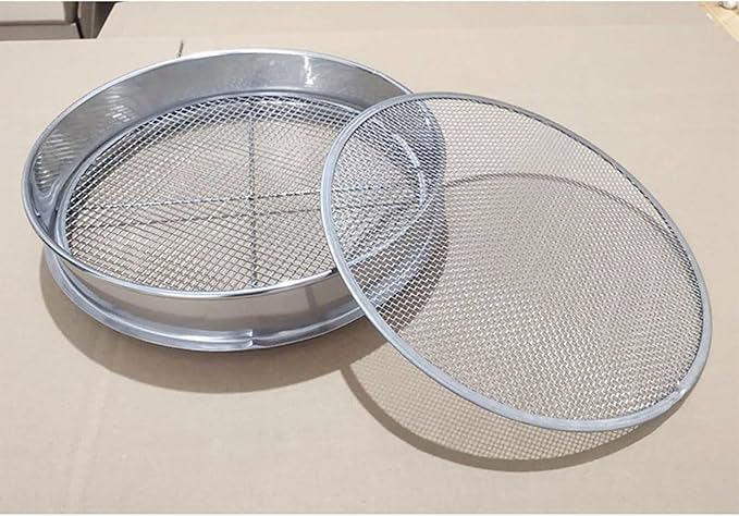 Stainless Steel Compost Sifter Garden Sieve Meshes Soil Sieve for Sawdust Grass Litter Compost Debris Garden Soil Filter