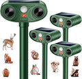 2026 Upgraded Ultrasonic Solar Animal Repellent Outdoor Deer Repellent Devices Squirrel Cat Raccoon Rabbit Dog Deterrent with Motion Sensor for Yard Garden Lawn