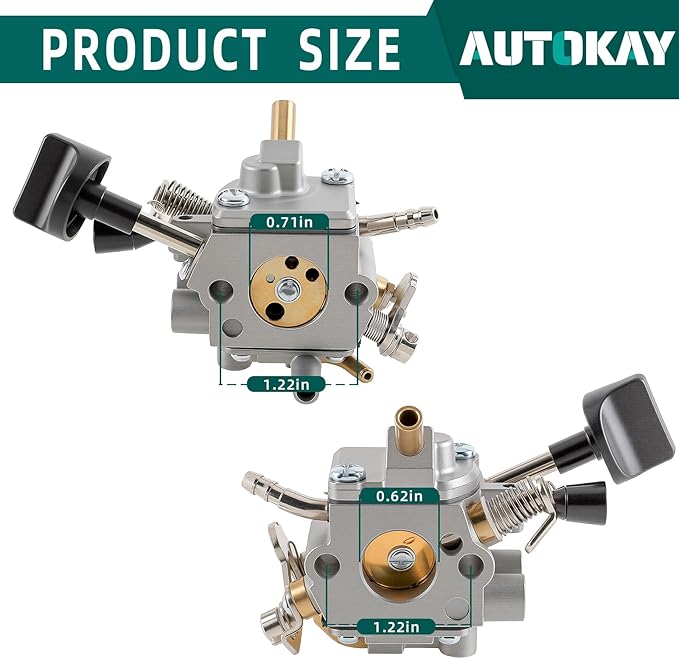 AUTOKAY 4283-120-0601 Carburetor Kit Fits for STIHL BR800 BR800X BR800CE Backpack Leaf Blower with Air Filter Replace#4283 141 0300