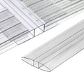 Polycarbonate Greenhouse Panels (H Connectors) - 0.2 Thick Fit 6mm or 4mm Twin-Wall Polycarbonate Panels Join 2 Pieces of Panels Together 4-Foot Length 10 Pieces (H Connectors 6mm 4ft)