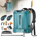 5.3Gal Battery Powered Backpack Sprayer 120PSI Adjustable Pressure Electric Sprayer Dual Batteries Telescopic Wand &amp Corrosion-Resistant Wand 5 Nozzles Sprayer for Planting Lawn Yard Garden
