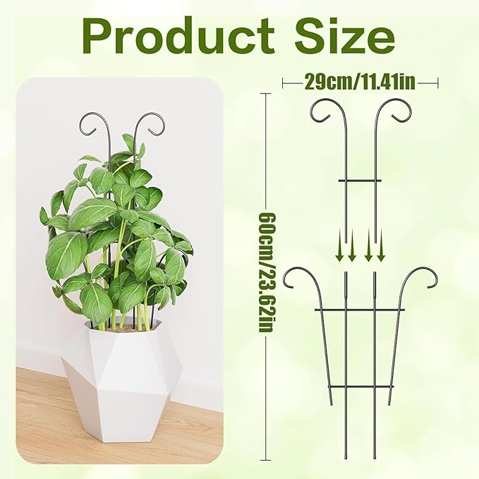 Plant Stand - Rust-Proof Stem Trellis - Garden Trellis for Climbing Plants | for Pothos Ivy Fruit Vegetable Cucumber Bean Flower Pots Planter House