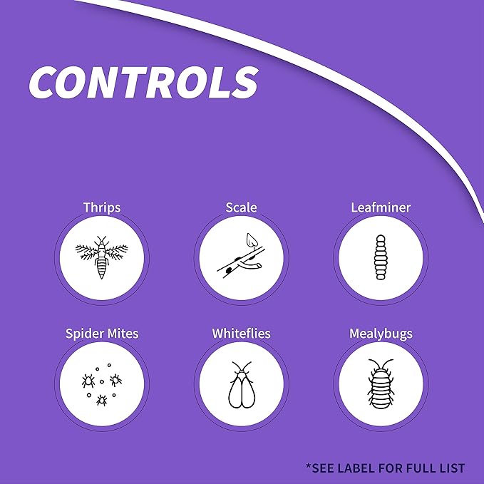 Bonide Systemic Insect Control 16 oz Concentrate Long Lasting Insecticide for Outdoor Gardening Makes 16 Gallons
