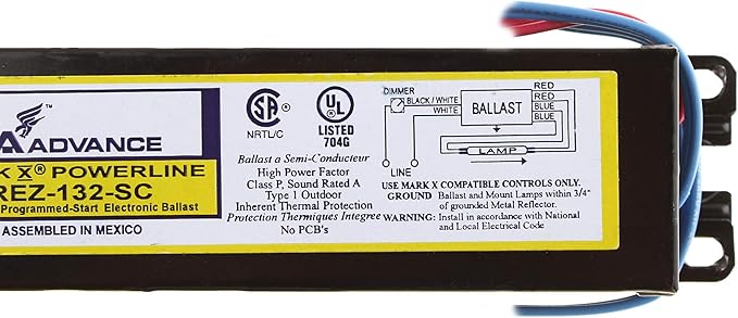 Advance REZ-132-SC MARK 10 Dimmable Fluorescent Ballast (1) T8