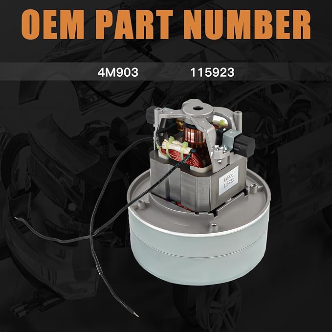 Lamb Vacuum Blower Motor 4M903 115923Compatible with Miele F&ampP Fantom Vacuum Cleaners Metro Dryers Tristar Hurricane Dryers Romani