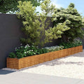 SKM Garden Raised Bed Rusty Before Aging Corten SteelBrown (Weight 31.7KG)