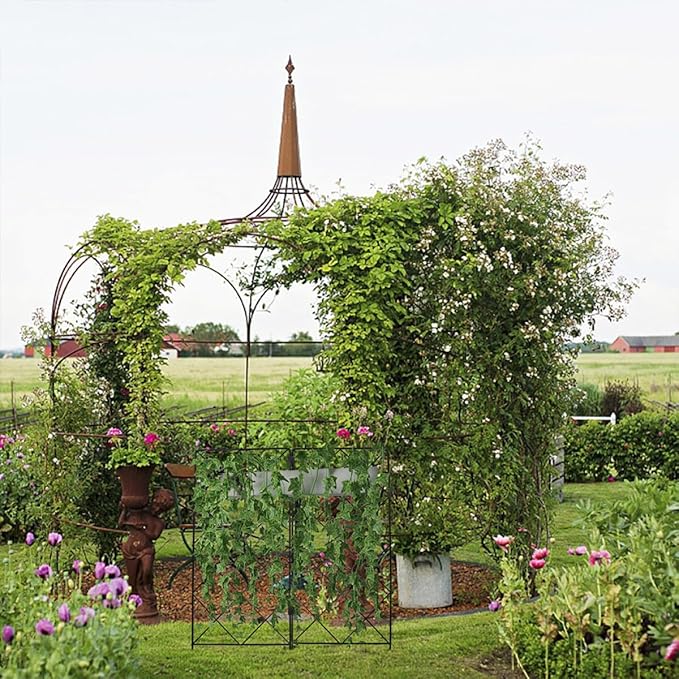 2pcs Outdoor Climbing Plant Trellis Garden Plant Support Structure 20x53cm Foldable Vine Climbing Frame for Potted and Flower Vines
