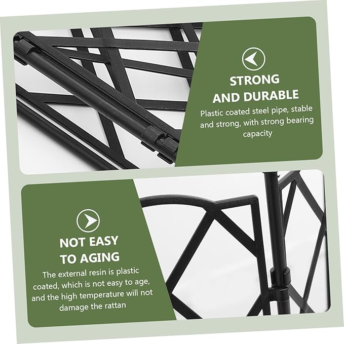 Happyyami Metal Garden Trellis Climbing Plant Support Stand Smooth Polished Surface Indoor Outdoor Use for Patio Lawn Courtyard Suitable for Vines Flowers Potted Plants