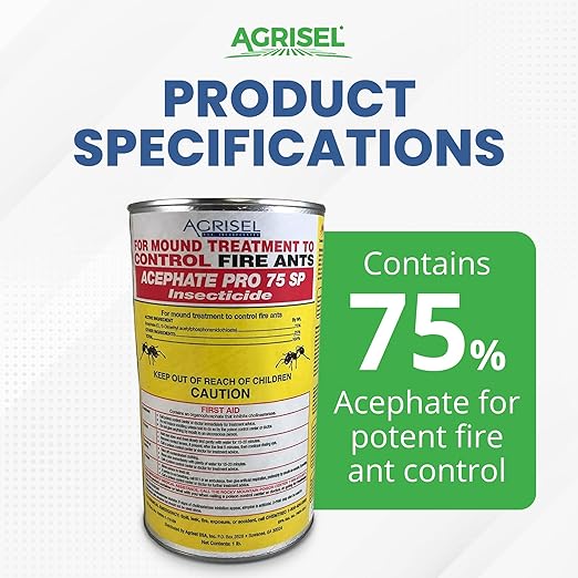 Acephate Pro 75 Sp Insecticide Imported Fire Ant Mound Treatment 1 Tsp Per Mnd