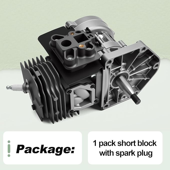 Short Block Piston Cylinder Assembly Compatible with Echo PB-8010 PB-9010 Backpack Blower Replace SB1127