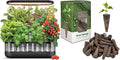 inbloom 12 Pods Hydroponics Growing System Transparent Black and 50 Pcs Grow Sponges for Replacement