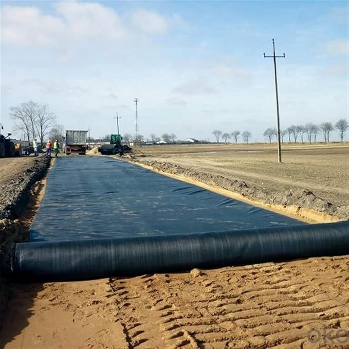 Non Woven Geotextile Fabric Water Permeability Landscape Weed Barrier for Retaining Wall/Driveway/Erosion Control 1m-100m Long(2mx30m/6.5ftx98.4ft)