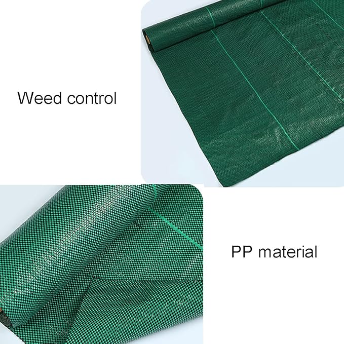GeotextileWeed Barrier Landscape Fabric Heavy Duty Weed FabricWater Permeable Ground CoverPP Woven Garden Ground CoverTear Resistant Heavy Duty Black (Size : 0.91x12m/3x40ft)
