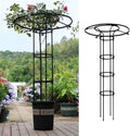 Garden Obelisk Trellis for Climbing Plants 3/4/5/5.9/6.9 feet Metal Umbrella Trellis Tower Frame Outdoor Flower Support Cage Climbing Stand Rack for Vines Rose (Size : 90cm/3ft)