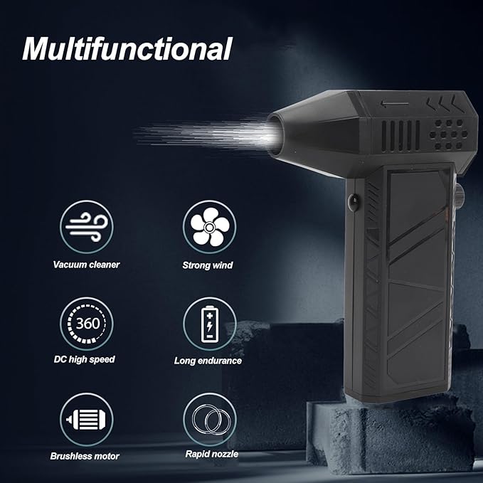 Powerful 130000RPM Mini Jet Blower Air Duster Fast Charging Handheld Fan for Car Home Outdoor Cleaning Long Lasting Endurance Sturdy Materials Elegant Design Comfortable