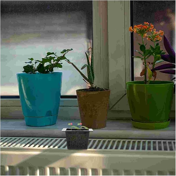 Hydroponic Equipment 10 Pcs Flower Pots Indoor Plants Nursery Planter Starting Net Hydroponic Plastic Tower Indoor Garden