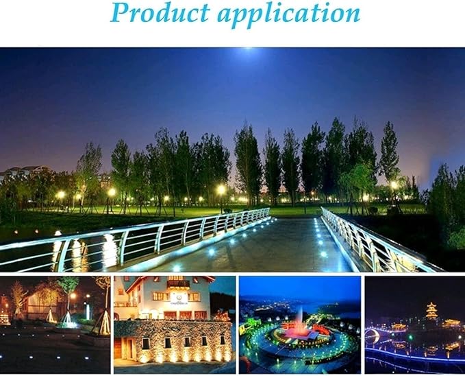 LED Ring Fountain Light - IP68 Waterproof Submersible Spotlight for Garden Pool and Landscape DC 12V