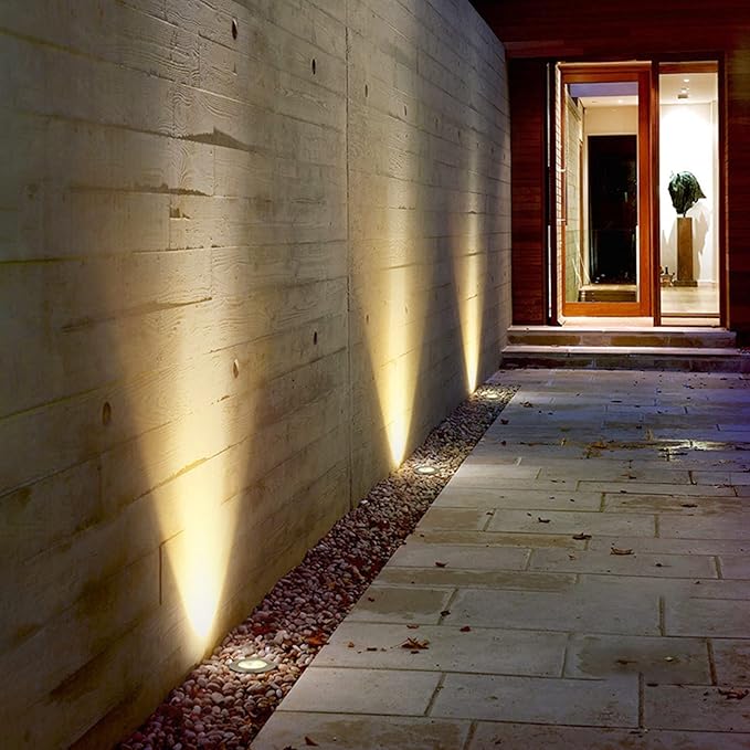 Outdoor Landscape Lights - LED Underground Light AC85-110V Recessed Spotlight IP66 Waterproof Ground Light for Walkway Garden Courtyard Step Decorative Landscape Lamp (Purple 15W)