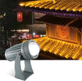 LED Beam Spotlight Rotation Outdoor Wall Lights IP66 Waterproof Ground Landscape Lights Narrow Beam Wall Washer Spotlights for Parties Building Lighting(White20W)