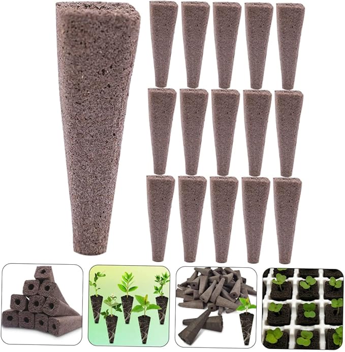 BESPORTBLE 100pcs Indoor Plants Soil Blocks Potting Soil Blocks for Transplantation
