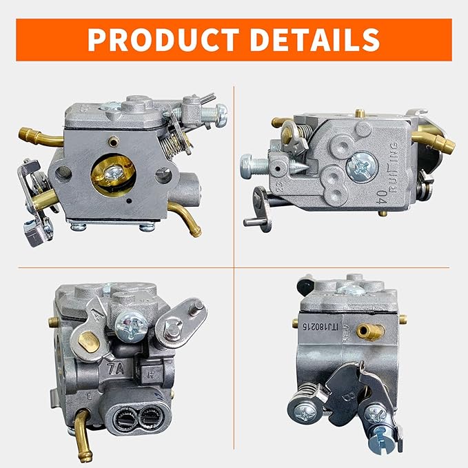 Ruixing OEM 585603801 Carburetor Kit for Husqvarna 525BX RedMax HBZ260R Handheld Blower Zenoah Komatsu HBZ260EZ Leaf Blower Tune Up Kit 501716903 587712702 501716904 585603803