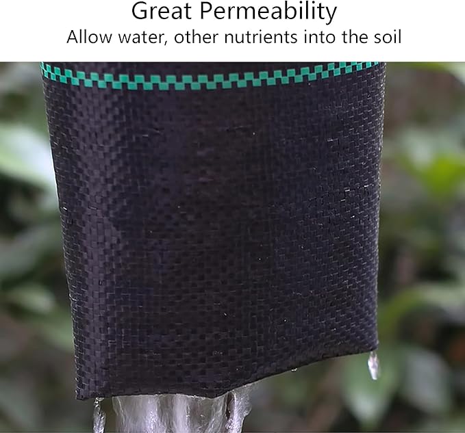 Weed Control Membrane High Density Weed Barrier Fabric Breathable Underlay Weed Control Garden Weed Matting for Patios Gravel Flower Beds Pond(1 * 100m)