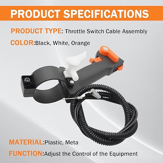 1PCS Blower Throttle Control Switch Cable Handle Assembly Compatible with Stihl BR420 BR380 BR340 SR420(Replace# 4203 790 13064203 790 1307)