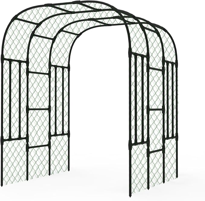 Trellis for Climbing Plants Outdoor - Size of The Grape Vine Trellis: 71 * 69 * 79 inch - Cucumber Trellis for Raised Bed Garden Trellis for Climbing Plants Cucumber Vegetable Tomato