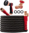 Pocket Hose 100 FT Copper Head Expandable Garden Hose with Pocket Pivot No Tangles AS SEEN ON TV 360° Swivel Tri-Tex Tubing Force Field Jacket Lead-Free No-Kink Anti-Burst w/APT