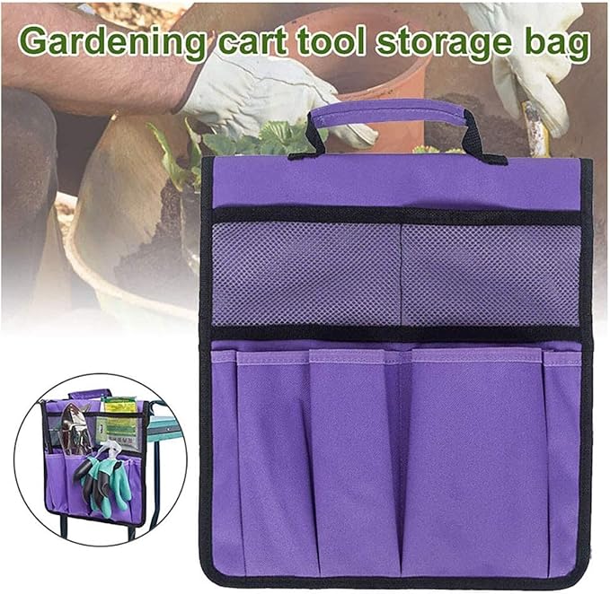 Heavy Duty Foldable Foam Padded Garden Kneeler Garden Kneeler Seat with Handles &amp Tools Bag Lightweight Kneeling Stool for Gardening Multi-Use Garden Kneeler Seat 60x27x50cm
