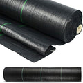 6x100ft Weed Barrier Landscape Fabric Heavy Duty5.3 OZ Ground Cover Weed Block Gardening MatWoven Mulch for Landscaping Ground Cover Weed Control Fabric Garden Bed Liner Black