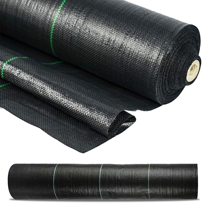 4x300ft Weed Barrier Landscape Fabric5.3 oz Weed Blocker Garden Ground Cover FabricGarden Control ClothGround Cover with Woven Weed ClothDurable Landscaping Fabric Black