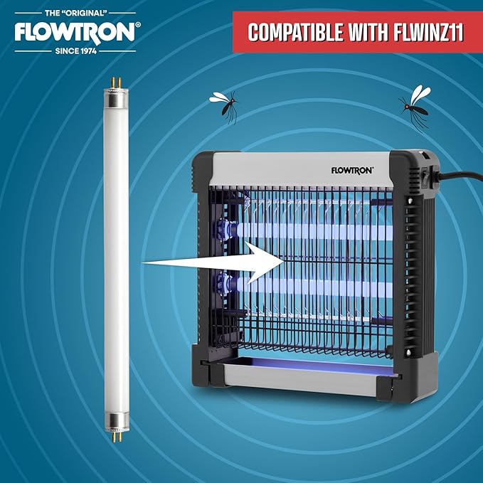 Flowtron 6W Replacement UV Bulb Indoor Bug Zappers | Compatible with FLWINZ11