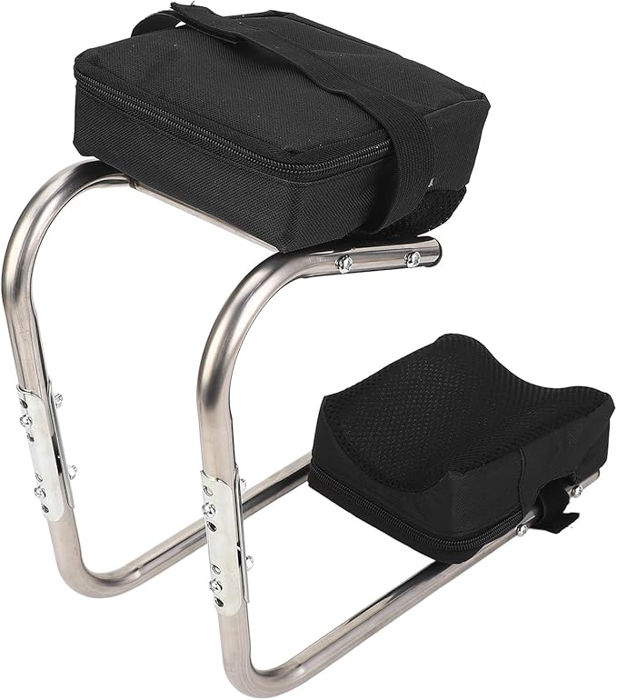 Garden Work Knee Seat Labor Saving Alloy Structure Strong Load Capacity Kneeling Device for Gardening Housework with Ergonomic Design and Portable