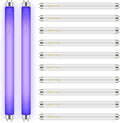 Qualirey 12 Pack Bug Zapper Replacement Light Bulbs 10W for 20W Indoor Bug Zapper BL T8 F10W 13Inch Light Tube Compatible with Aspectek Liba Micnaron Lulu Home and Other 20W Mosquito Lamp