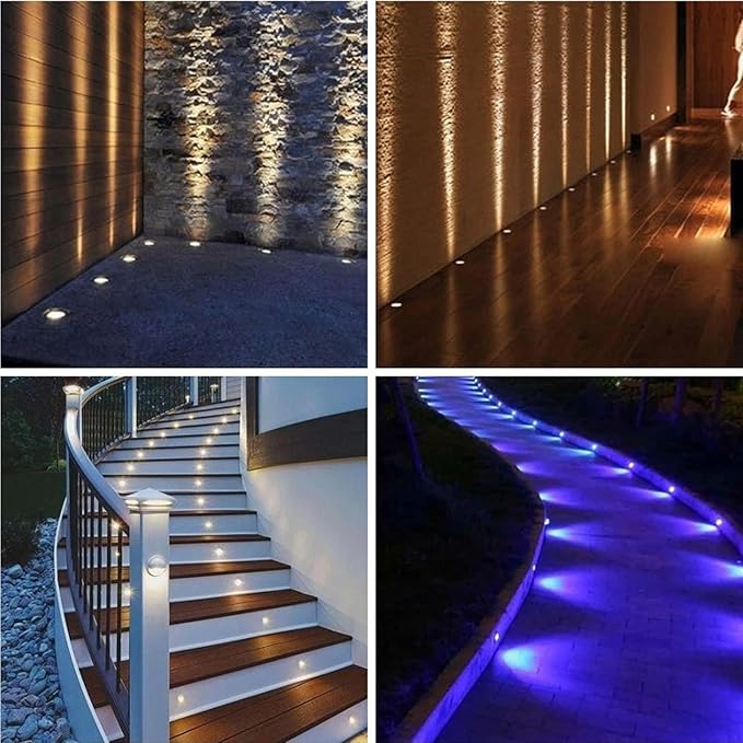 Underground Light LED - 12/24V Garden Courtyard Light Embedded Underwater Spotlight Stainless Steel IP68 Waterproof Landscape Lighting Underwater Pond Spotlight (Green 15W)